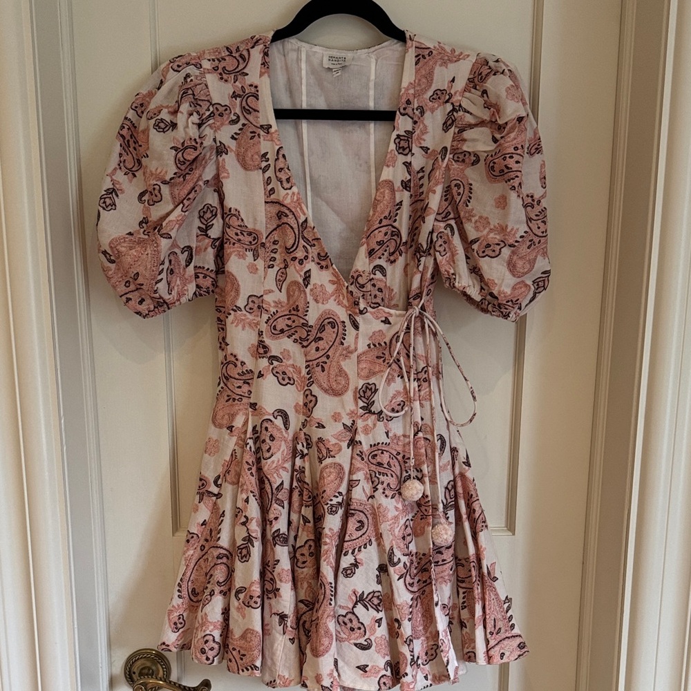 HEMANT & NANDITA Pink Paisley Mini Dress
